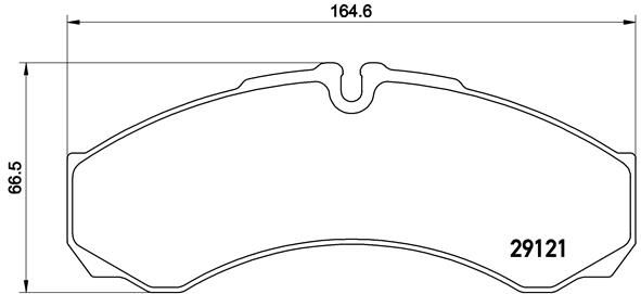 Stabdžių trinkelių rinkinys, diskinis stabdys BREMBO P A6 017