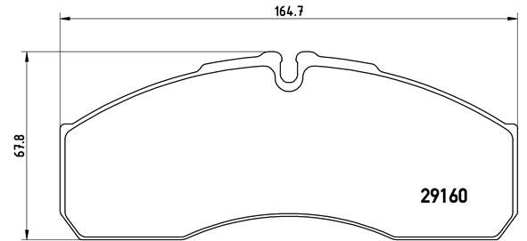 Brake Pad Set, disc brake BREMBO P A6 022