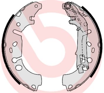 Brake Shoe Set BREMBO S 23 531