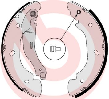 Комплект гальмівних колодок BREMBO S 24 538