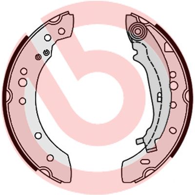 Stabdžių trinkelių komplektas BREMBO S 54 521