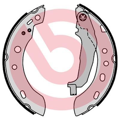 Brake Shoe Set BREMBO S 56 551