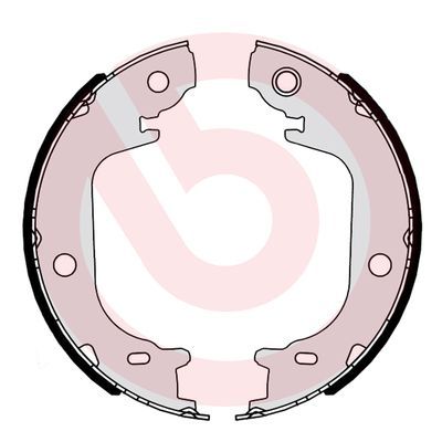 Комплект гальмівних колодок, стоянкове гальмо BREMBO S 83 565