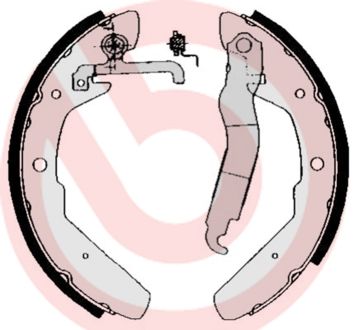 Stabdžių trinkelių komplektas BREMBO S 85 517