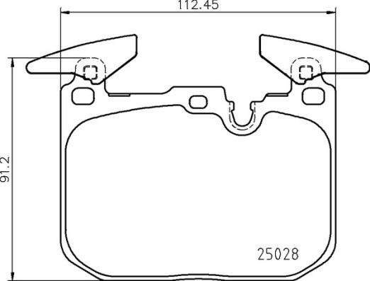 Stabdžių trinkelių rinkinys, diskinis stabdys BREMBO P 06 098