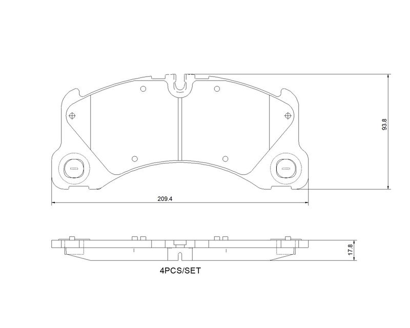 Stabdžių trinkelių rinkinys, diskinis stabdys BREMBO P 65 046