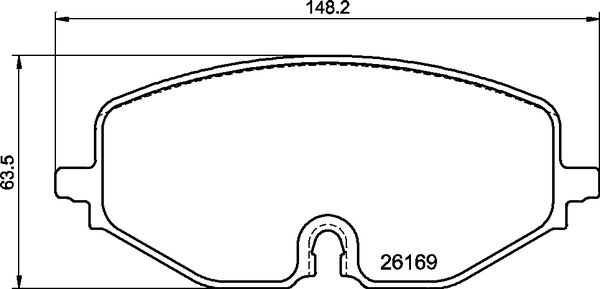 Комплект гальмівних накладок, дискове гальмо BREMBO P 85 182