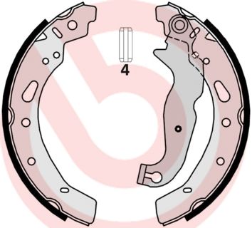 Stabdžių trinkelių komplektas BREMBO S 24 540