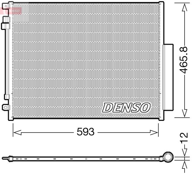 Condenser, air conditioning DENSO DCN01005