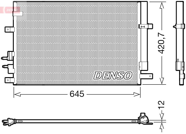 Condenser, air conditioning DENSO DCN01024