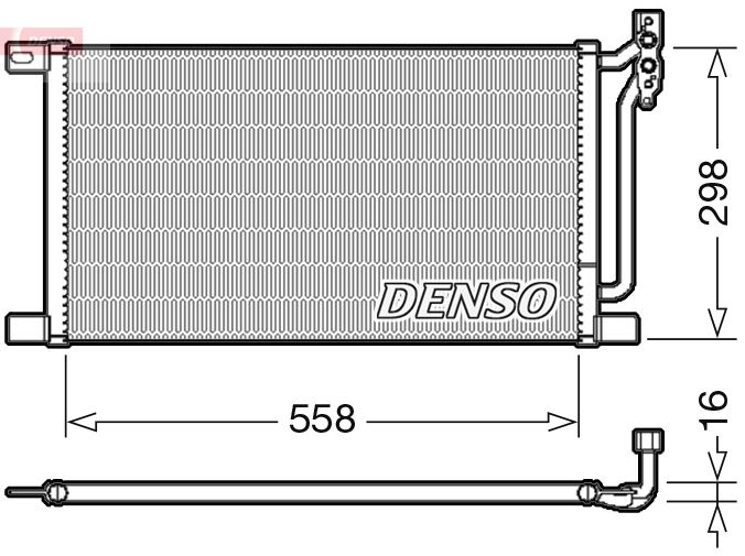 Condenser, air conditioning DENSO DCN05020