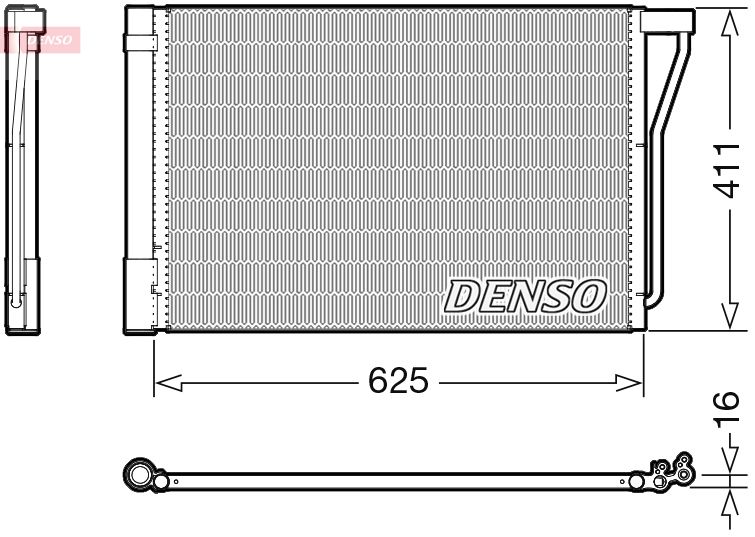 Condenser, air conditioning DENSO DCN05022