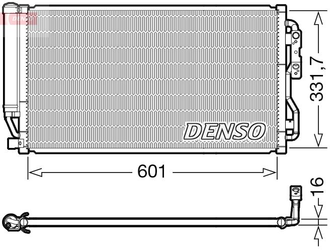 Condenser, air conditioning DENSO DCN05035