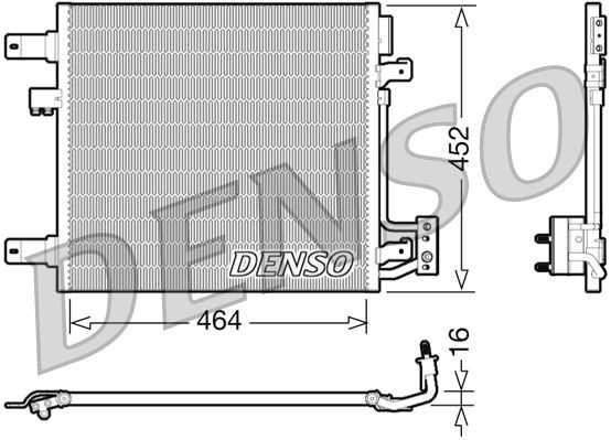 Condenser, air conditioning DENSO DCN06014