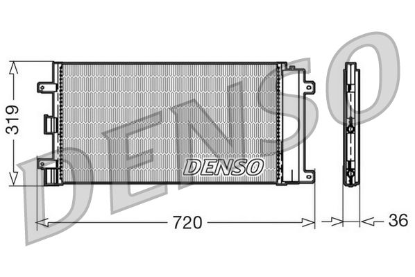 Конденсатор, система кондиціонування повітря DENSO DCN09042