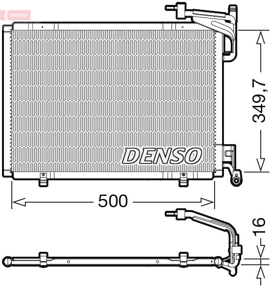 Condenser, air conditioning DENSO DCN10055