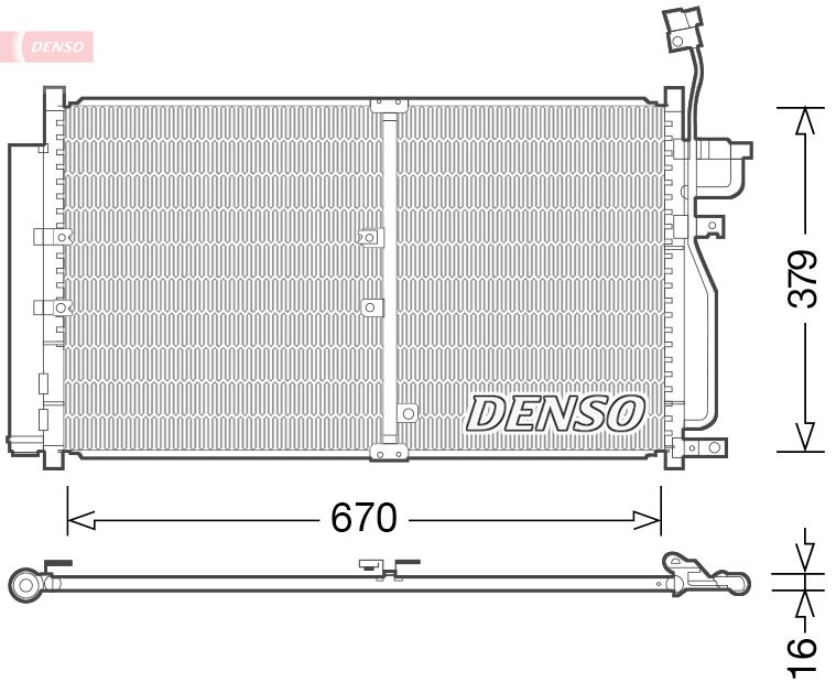 Condenser, air conditioning DENSO DCN15003