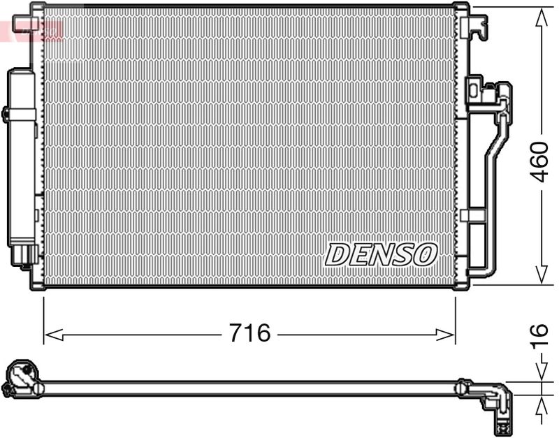 Condenser, air conditioning DENSO DCN17008