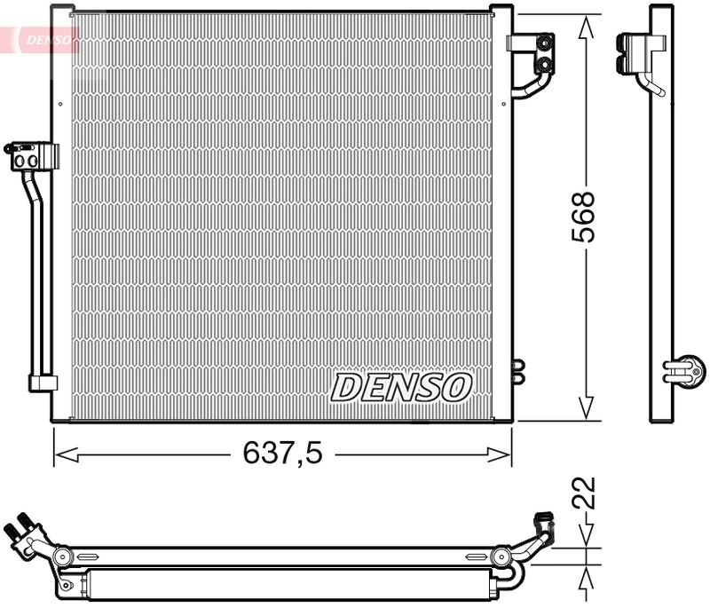 Condenser, air conditioning DENSO DCN17058