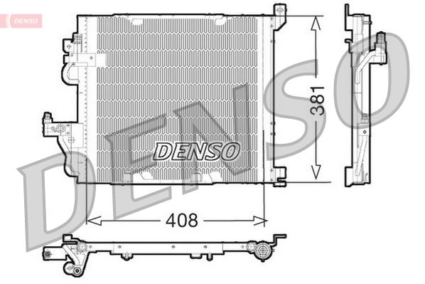 Condenser, air conditioning DENSO DCN20012