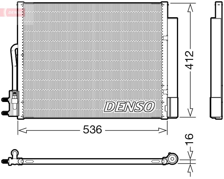 Конденсатор, система кондиціонування повітря DENSO DCN20043