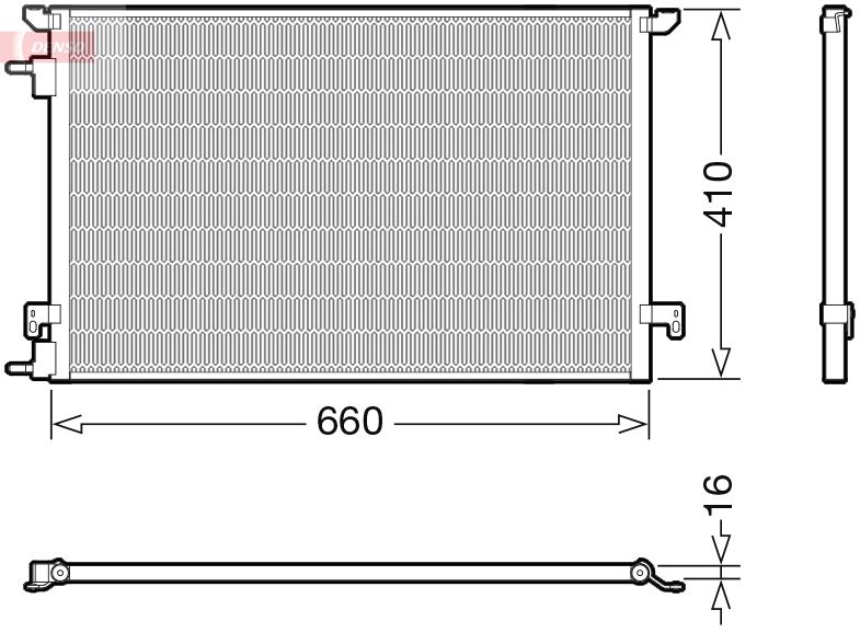 Condenser, air conditioning DENSO DCN20045