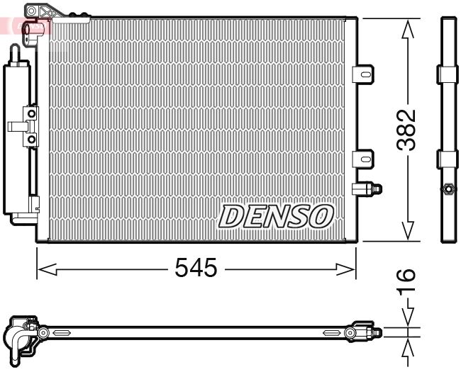 Конденсатор, система кондиціонування повітря DENSO DCN23040