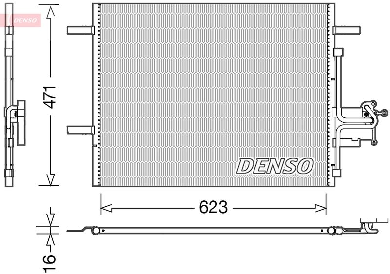 Condenser, air conditioning DENSO DCN33010