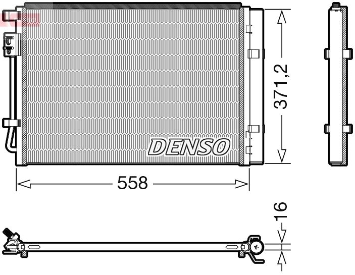 Condenser, air conditioning DENSO DCN41015