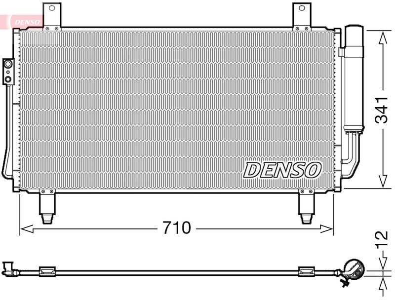 Condenser, air conditioning DENSO DCN45006