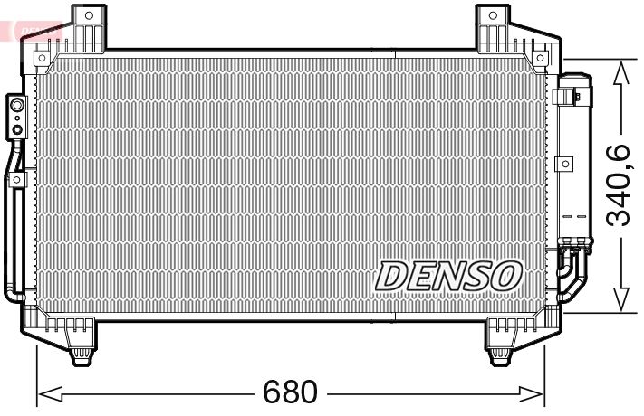 Condenser, air conditioning DENSO DCN45014