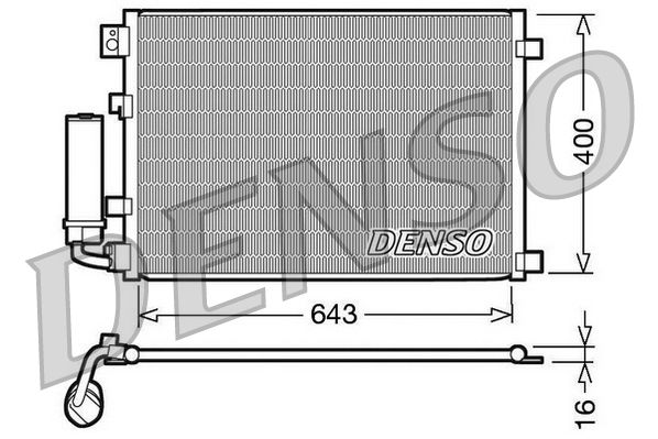 Конденсатор, система кондиціонування повітря DENSO DCN46002