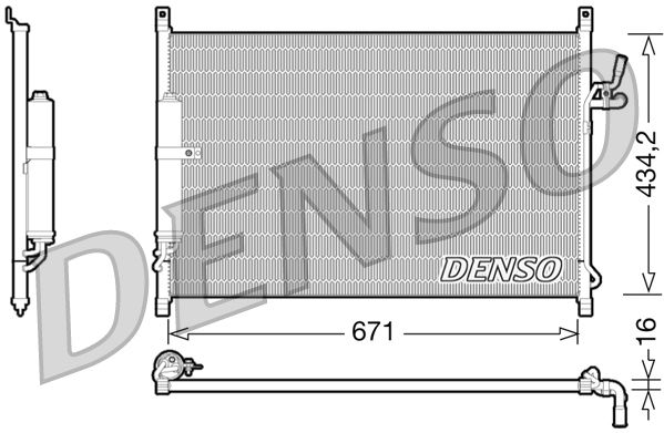 Condenser, air conditioning DENSO DCN46015