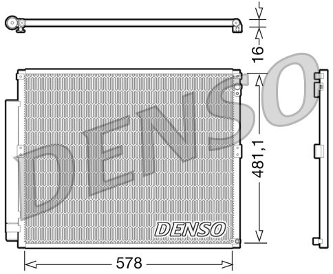 Конденсатор, система кондиціонування повітря DENSO DCN50017