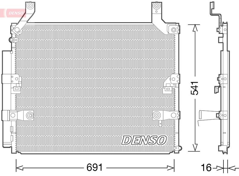 Condenser, air conditioning DENSO DCN50032