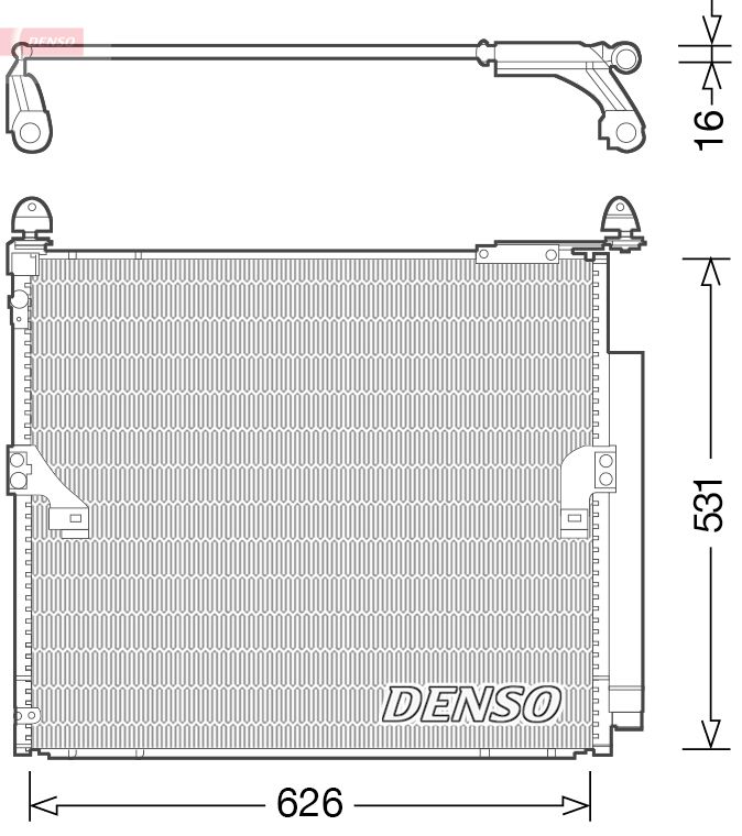 Condenser, air conditioning DENSO DCN50038