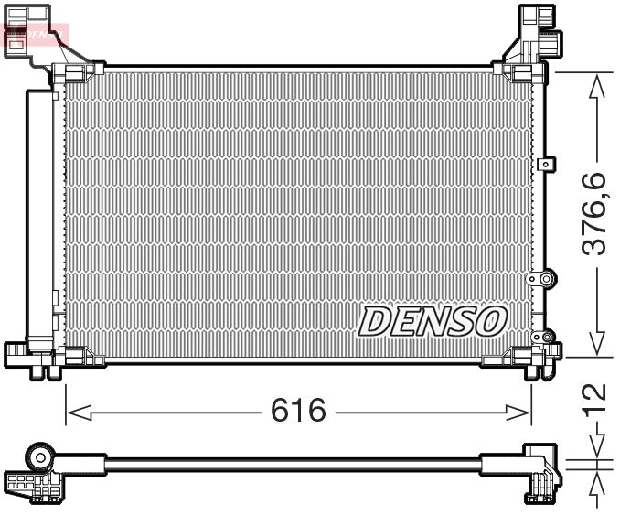 Конденсатор, система кондиціонування повітря DENSO DCN50133