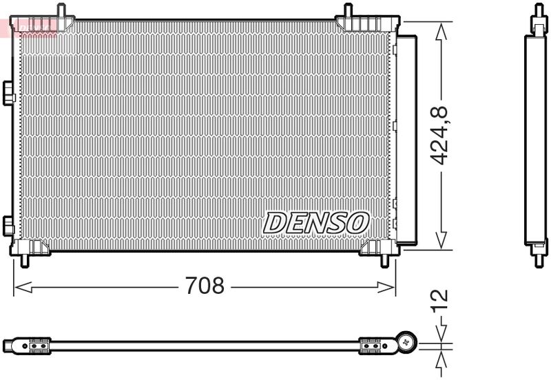 Condenser, air conditioning DENSO DCN51018