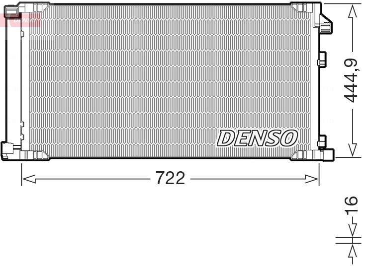 Condenser, air conditioning DENSO DCN51019