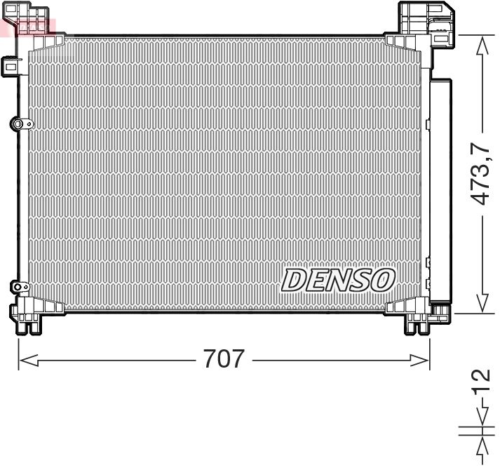 Condenser, air conditioning DENSO DCN51020