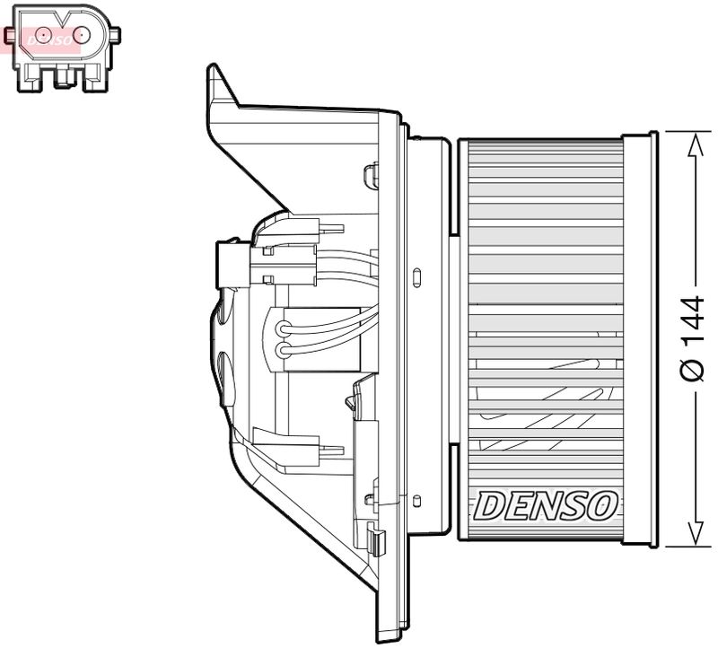 Vidaus pūtiklis DENSO DEA05005