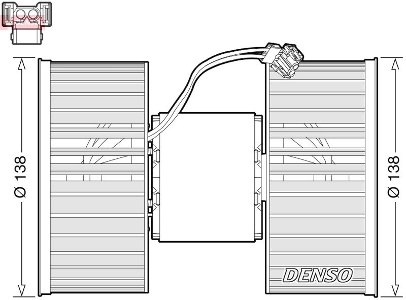 Vidaus pūtiklis DENSO DEA05006