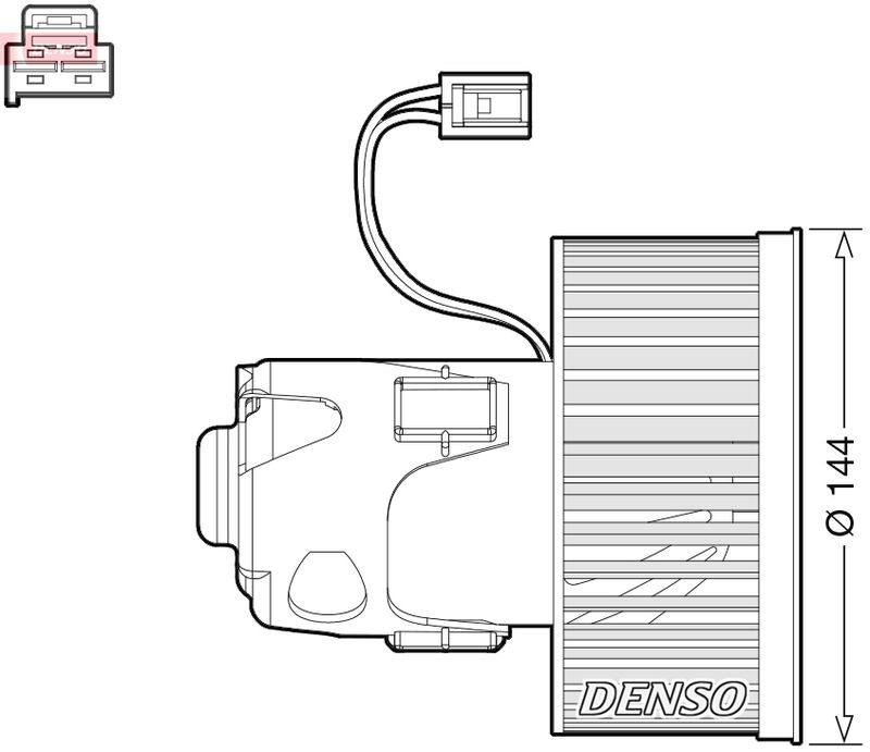 Vidaus pūtiklis DENSO DEA05008