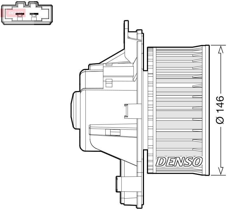 Vidaus pūtiklis DENSO DEA21014