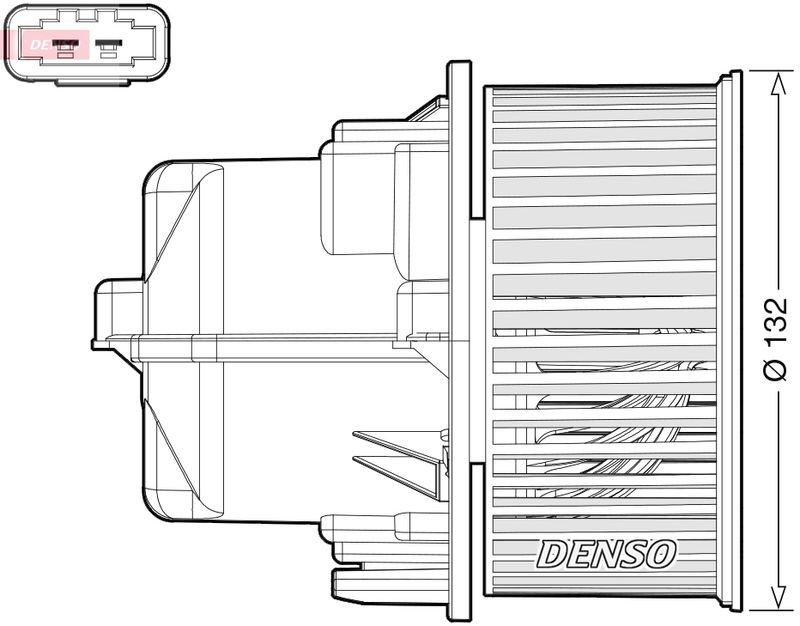 Interior Blower DENSO DEA33002