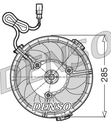 Fan, engine cooling DENSO DER02005