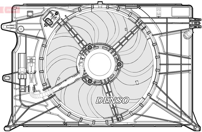 Ventiliatorius, radiatoriaus DENSO DER09074
