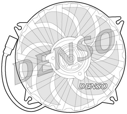 Вентилятор, система охолодження двигуна DENSO DER21017