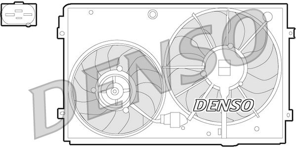 Вентилятор, система охолодження двигуна DENSO DER32011