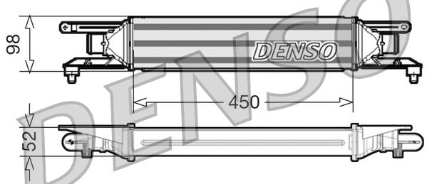 Охолоджувач наддувального повітря DENSO DIT01001